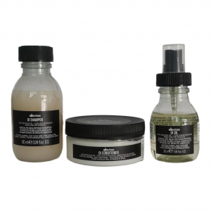 Набор шампуня и кондиционера Daweinisi OI для очищения, разглаживания и увлажнения 280 мл + 250 мл + 135 мл DAVINES, shampoo 90ml + conditioner 75ml + essential oil 50ml
