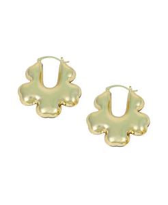 Женские серьги-кольца The Puffer-Bolt - Калифорнийское золото SOHI, Gold