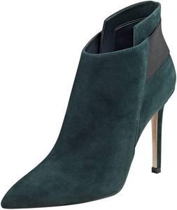 Женские элегантные ботильоны FSJ с острым носком, высокие каблуки, из искусственной замши, на резинке, размеры 4-15 US, Forest Green