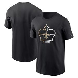 Мужская черная футболка New Orleans Saints Essential Local Phrase Nike