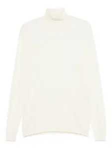 Свитер с воротником-гольф Lardini, белый