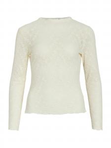 VILA Лонгслив 'VIFay' из шерсти белого цвета