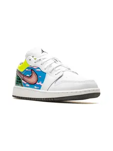 Кроссовки Air Jordan 1 Low Old School Gaming Jordan Kids, белый