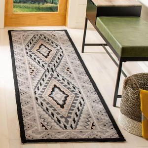 Ковер-дорожка SAFAVIEH, 69 x 244 см, Four Seasons Collection Ivory/Grey FRS490A ручной работы