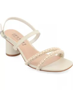 Женские босоножки Lornnah на каблуке с бисерными лямками Journee Collection