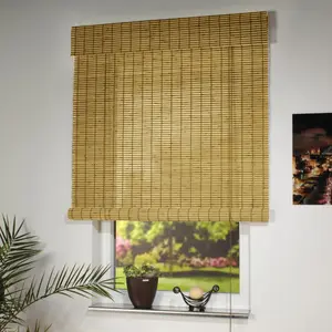 Боковая рулонная штора Liedeco, слегка перфорированная, с отверстием, цвет naturfarben