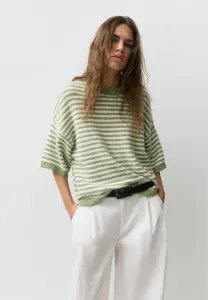 Полосатый свитер, базовая футболка Pull&Bear, Green