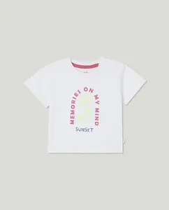 Футболка с коротким рукавом и детской вышивкой Baby El Corte Inglés, белый