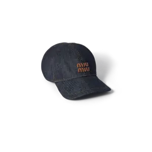 Джинсовая бейсболка MIU MIU, синий