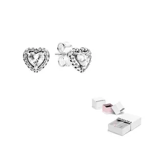 Pandora Серьги-гвоздики из стерлингового серебра 925 пробы