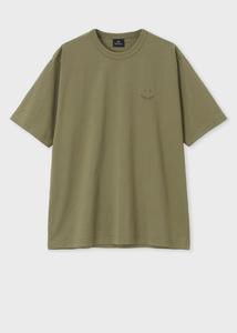 Футболка "Happy" из ткани, окрашенной методом ручного окрашивания