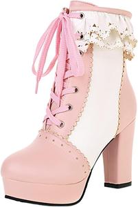 Женская мода: ботильоны Лолита на платформе с высокими каблуками 9,5 см, круглый носок, короткие, лаконичные, на шнуровке, многоцветные, для вечеринки, сексуальные, размер US4-US15, модель 998-10-11 LYYSKY, White(998-11)