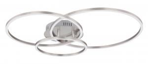 Светодиодный потолочный светильник MUNNI 68/55/10 см Globo, опал/белый/никелированный