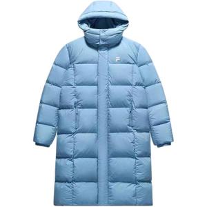 Куртка пуховая FOB Series Unisex Comfort Blue FILA FUSION, свободного кроя синяя