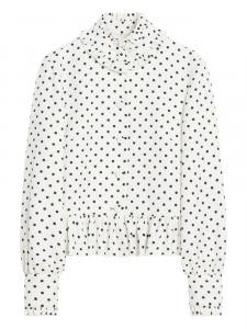 Куртка с принтом в горошек Valentino Garavani, белый