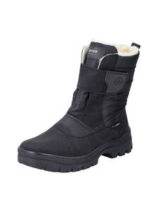 Ботинки зимние женские Rieker высокие с мехом, черный