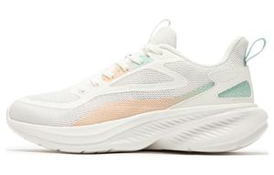 Амортизирующие противоскользящие и износостойкие низкие кроссовки для бега женские бело-розовые 361°, бело-оранжево-зеленые