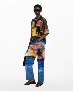 Вязаное платье закат Botter Desigual, мультиколор