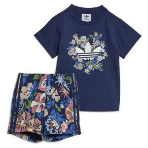 Комплект adidas Originals X Liberty London Shorts & Tee, синий