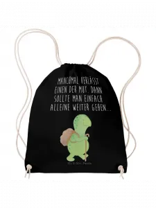 Спортивная сумка Mr & Mrs Panda Sportbeutel Schildkröte Wanderer, черный