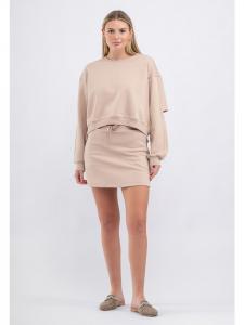 Tom Barron Женский повседневный костюм: толстовка и юбка, цвет экрю