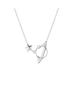 Ожерелье Сатурн из стерлингового серебра Spero London, silver