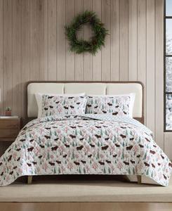 Комплект постельного белья Mountain Moose из фланелевой хлопковой ткани, 3 предмета, размер King Eddie Bauer, Gray