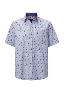 Рубашка с коротким рукавом BELVANO BABISTA, темно-синий