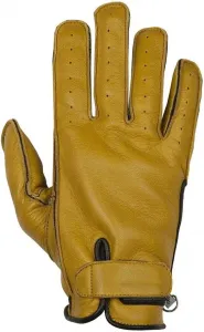 Мотоциклетные перчатки Helstons Hiro T13, летние, кожаные, мягкие, золотисто-черные, черно-золотые, Black / Gold