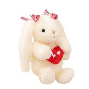 Плюшевая кукла Heart Bunny высотой 35 см FKOFR, белый