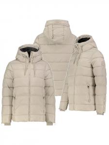 Стеганая куртка кремового цвета Sublevel