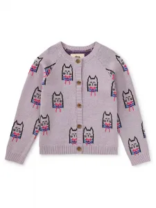 Знаменитый детский кардиган с бабочками и кошками Tea Collection