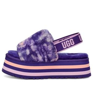 Модные сандалии диско мрамор слайд Ugg, фиолетовый