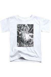 Футболка с коротким рукавом для детей "Justice League of America: Назови мое имя" Gildan, белый