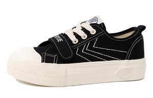 Износостойкие противоскользящие низкие кеды женские черные Feiyue