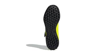 Антискользящие износостойкие низкие детские футбольные бутсы зеленые черные Adidas, желто-зеленый/черный