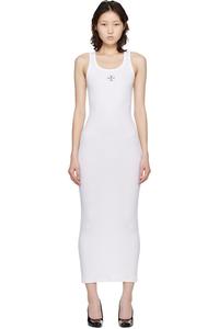 Платье-Майка с логотипом в виде креста, миди Vetements, белый