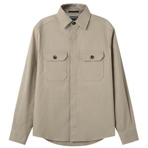 Рубашка Zegna с длинным рукавом из поплина Ermenegildo Zegna, Light Umber