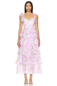 Платье из циркония Astr The Label, лавнадовый