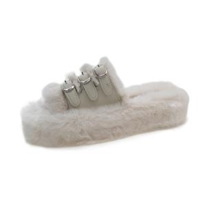 WUJI Женские противоскользящие тапочки-шлепанцы устойчивые к истиранию экрю, цвет Ecru