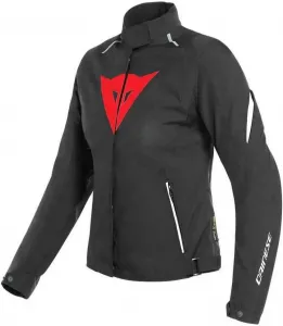 Женская водонепроницаемая мотоциклетная куртка Dainese Laguna Seca 3 Lady D-dry из материала Cordura, Black/Lava Red/White
