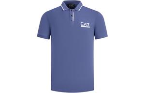 Футболка поло мужская Emporio Armani королевского синего цвета