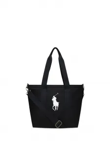 Сумка-тоут с графическим логотипом POLO RALPH LAUREN KIDS, черный