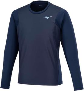 Спортивная футболка для легкой атлетики, с длинным рукавом, ветрозащитная, влагоотводящая, быстросохнущая, U2MAB503 Mizuno, синий