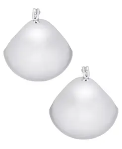 Серьги-кольца хаггие серебристого оттенка, маленькие, 0,77 дюйма On 34th