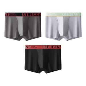Мужские трусы боксеры упаковка 3 штуки Lee, черный