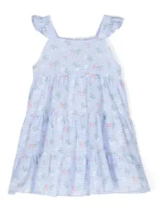 Платье в клетку гингем без рукавов Tartine Et Chocolat, синий