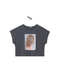 Футболка свободного кроя 6021 Mayoral, серый