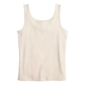 Майка с двумя вырезами для девочек 6-20 лет, стандартные и большие размеры So, цвет oat heather