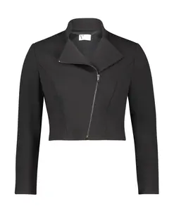 Укороченная байкерская куртка Vera Mont, черный